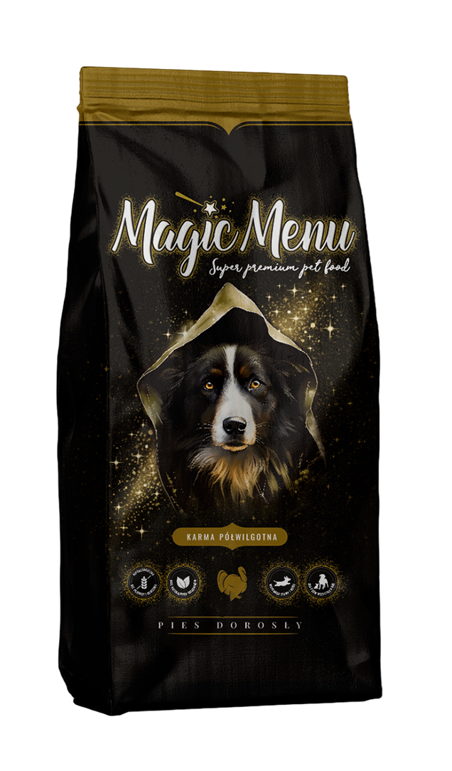 Magic Menu półwilgotna karma dla psa z indykiem 10 kg