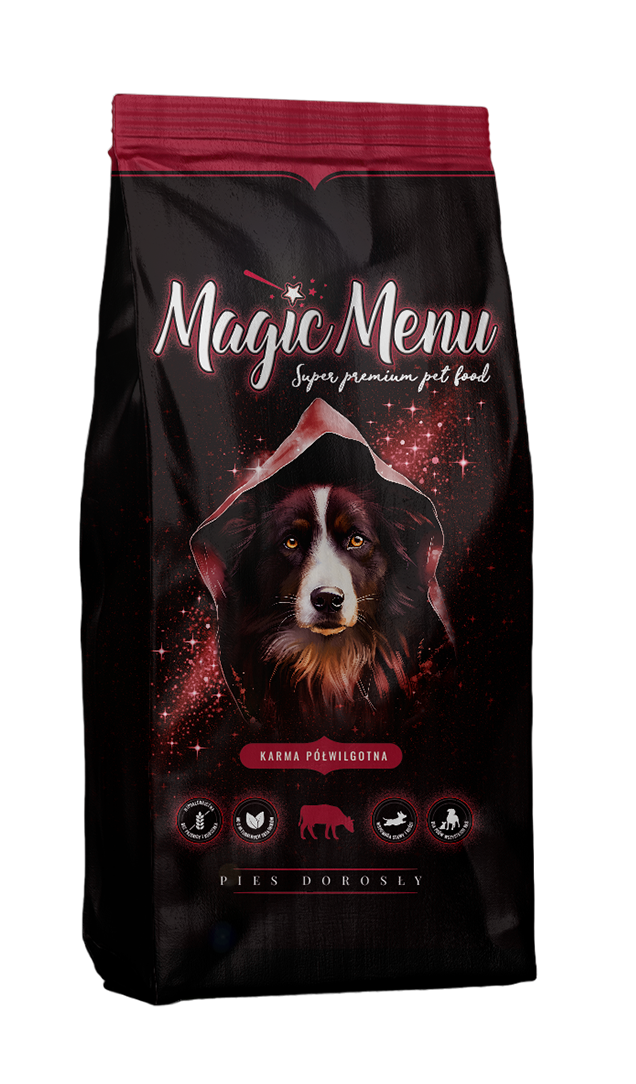 Magic Menu półwilgotna karma dla psa z wołowiną 10 kg